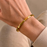 Scrouples-Molly armring krystal stål guldfarvet-model ST60005
