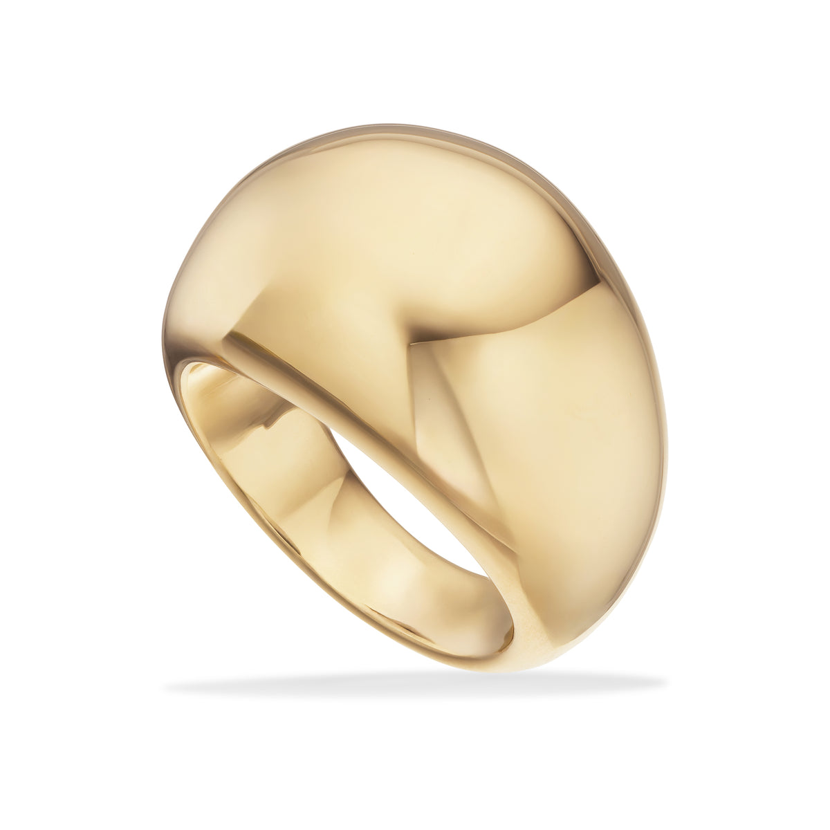 Scrouples - Ring  stål guldfarvet - Model: ST70006