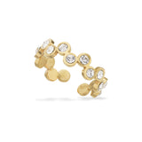 Scrouples-Molly ring krystal stål guldfarvet-model ST70009