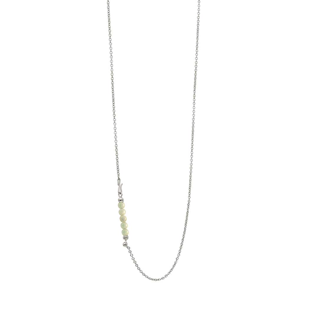 Heiring Multi halskæde med Burma jade top