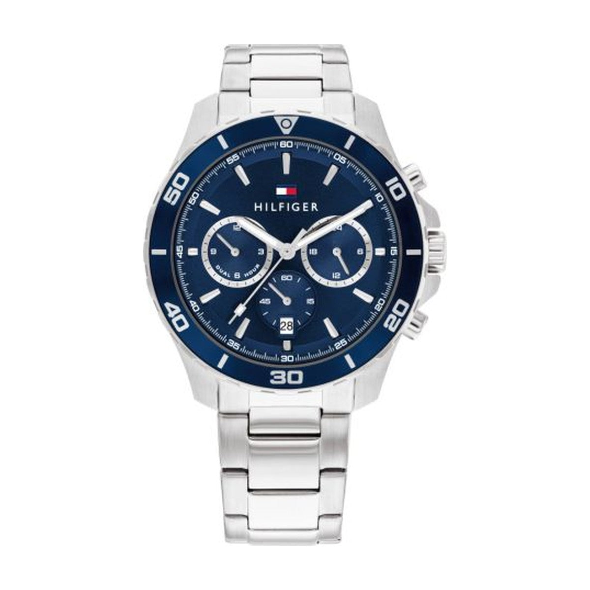 Tommy Hilfiger - Herreur, rustfrit stål med lænke - Model: 1792094