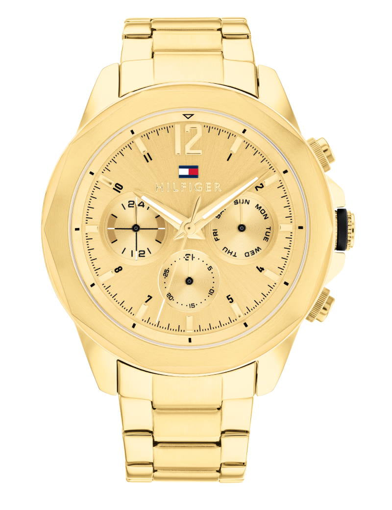 Tommy Hilfiger - Herreur Lars i forgyldt stål, multifunktion - Model: 1792060