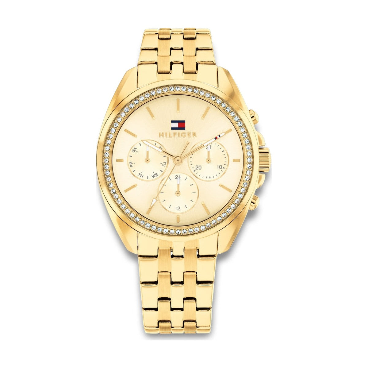Tommy Hilfiger - Dameur Mellie, forgyldt stål med lænke - Model: 1782803