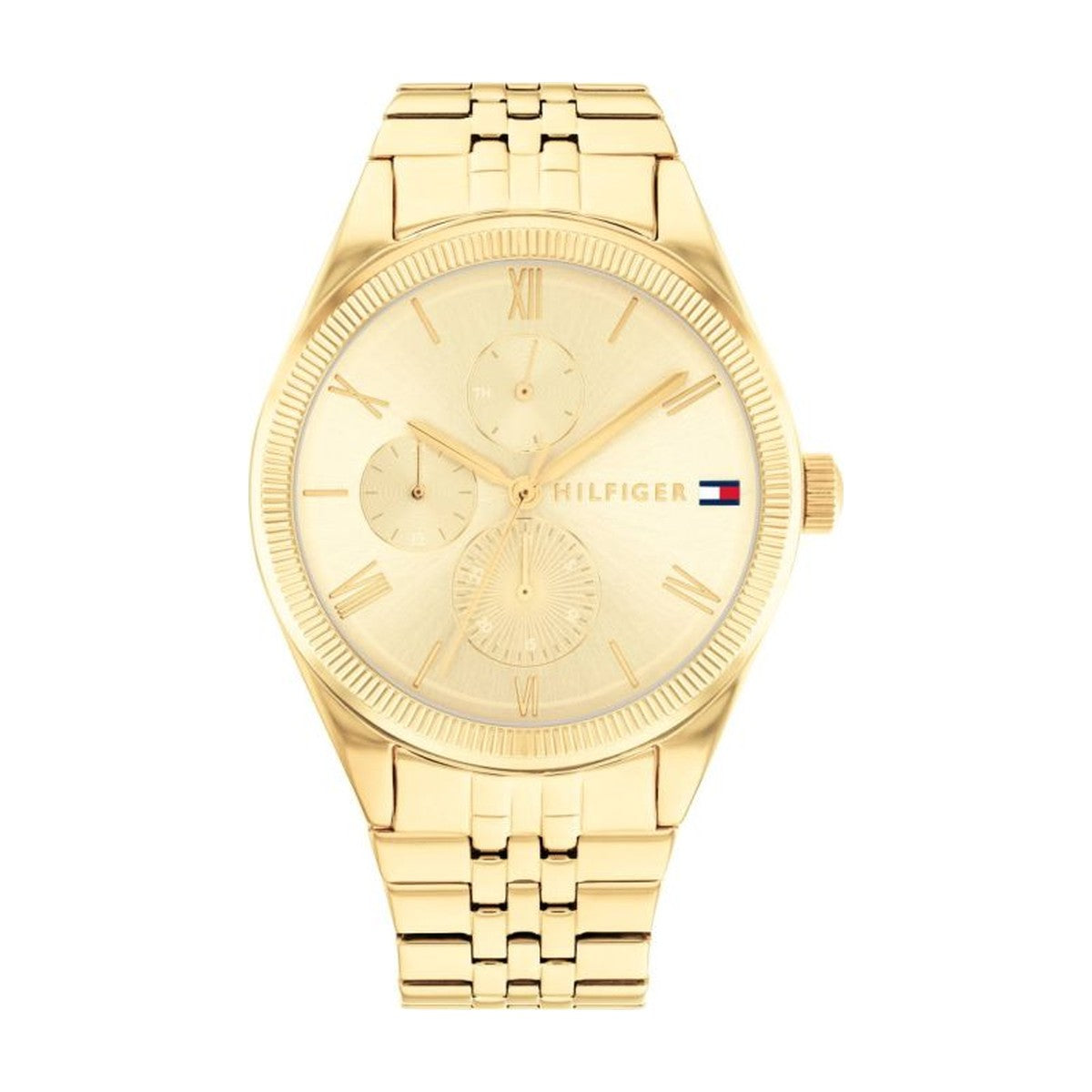 Tommy Hilfiger - Dameur, forgyldt stål med lænke - Model: 1782592