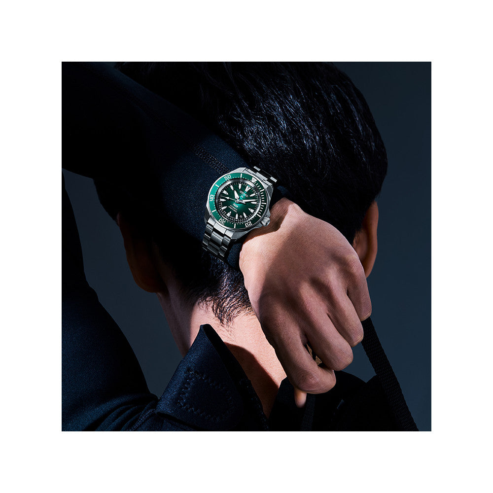 Seiko -  Seiko PROSPEX PADI automatic herreur i stål med grøn skive - Model: SRPL53K1