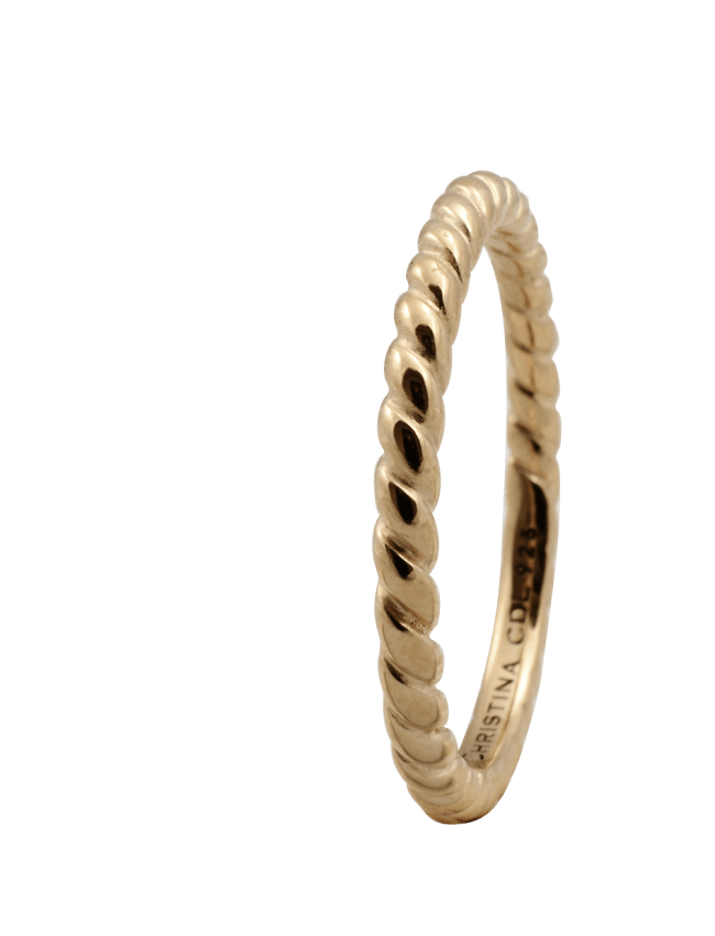 Køb Christina Collect Ring - Rope, forgyldt sølv - Modelnr: 800-0.1.B hos Guldsmed Smeds