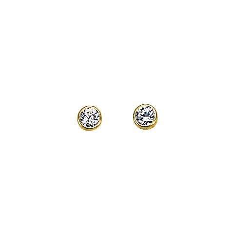 Køb Aagaard - 8 kt. ørestik m/sy. zirkon, 4,0mm - Modelnr.: 0892706-75 hos Guldsmed Smeds