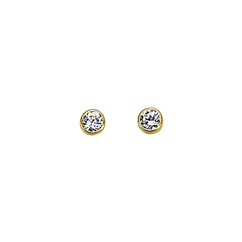 Køb Aagaard - 8 kt. ørestik m/sy. zirkon, 4,0mm - Modelnr.: 0892706-75 hos Guldsmed Smeds