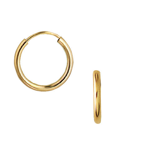 Køb Aagaard - 8 kt. Creol 16mm, Tråd 2mm m/Vridlås  - Modelnr.: 0899720 hos Guldsmed Smeds