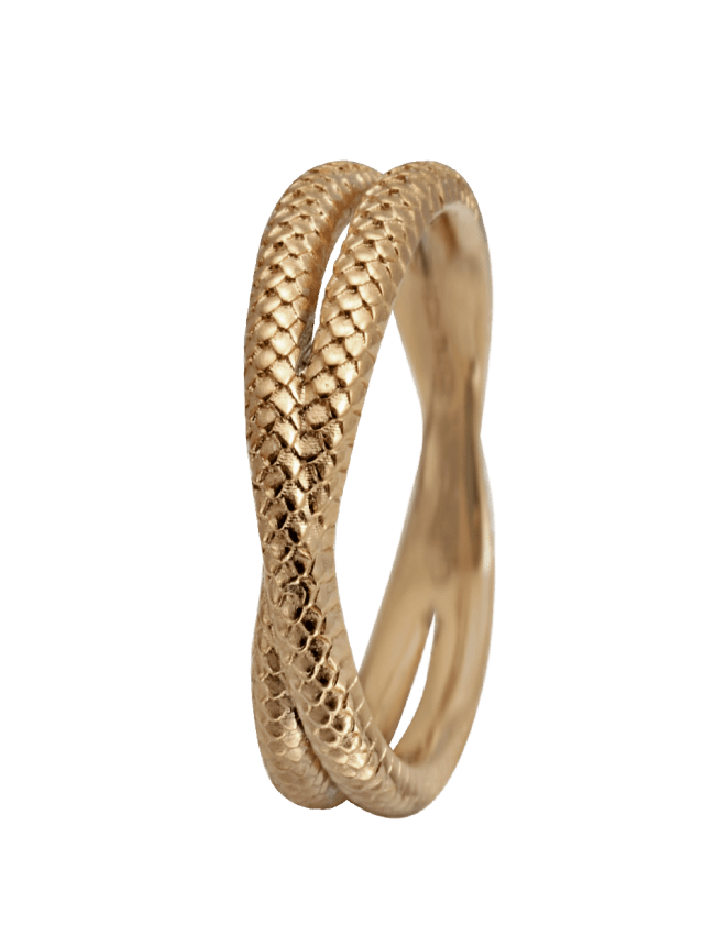 Køb Christina Collect Ring - Twin Snake, forgyldt sølv, - Modelnr: 800-1.11.B hos Guldsmed Smeds