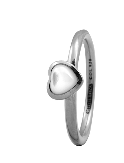Køb Christina Collect Ring - Heart mother of pearl, sølv - Modelnr: 800-1.3.A hos Guldsmed Smeds