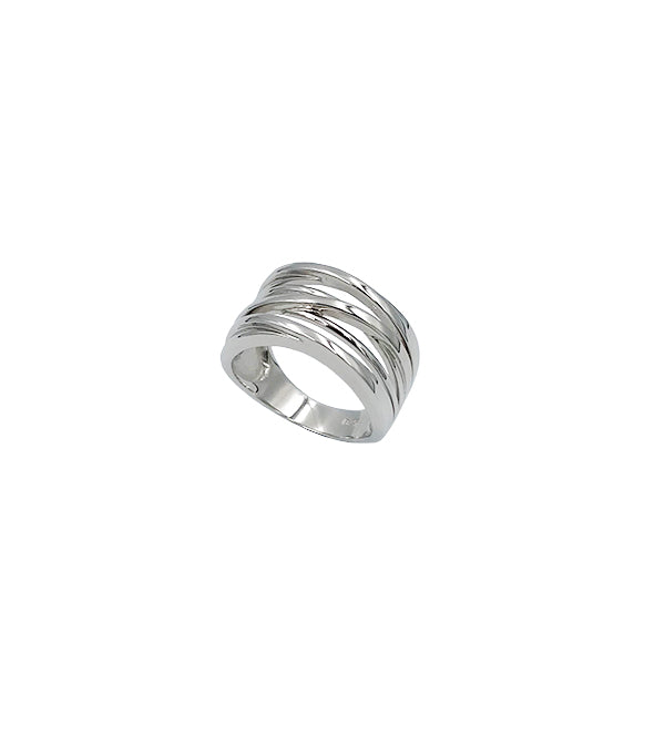 Køb L&G - Rho sølv ring, med tråde - Model: 100102 hos Guldsmed Smeds