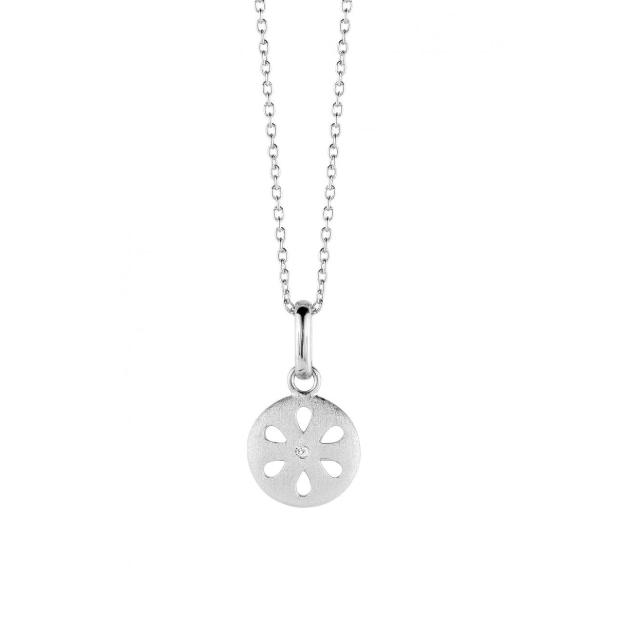 Køb SPIRIT ICONS - FLORA,, HALSKÆDE I SØLV MED ZIRKON - MODEL: 10441-45 hos Guldsmed Smeds