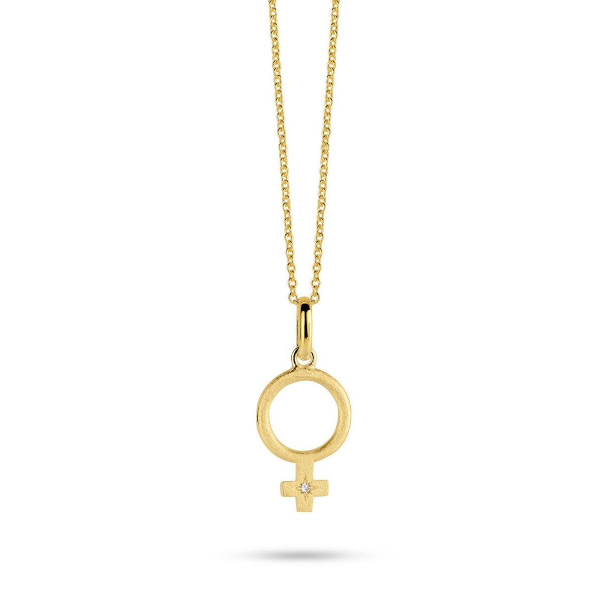 Køb SPIRIT ICONS - She, Vedhæng sølv fg. mat m. diamant - MODEL: 10552-45 hos Guldsmed Smeds
