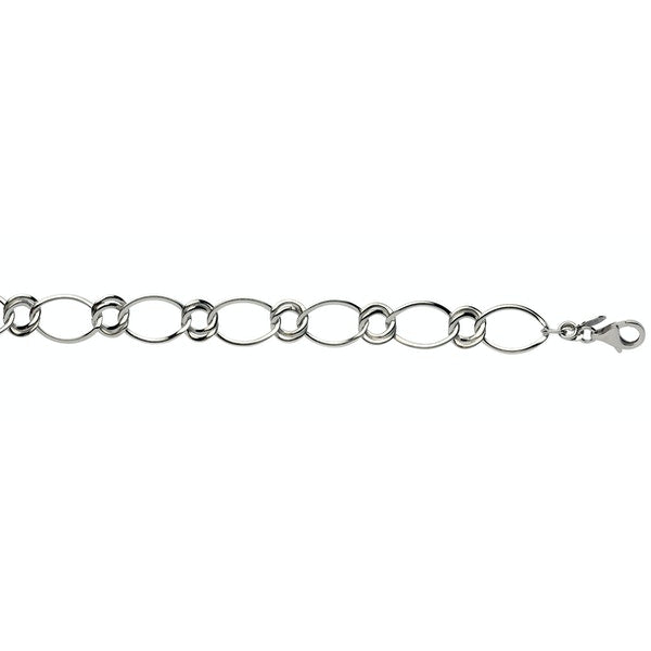 Køb L&G - Sølv rhodineret halskæde, store ovale led 45+3 cm - Model: 103974 hos Guldsmed Smeds