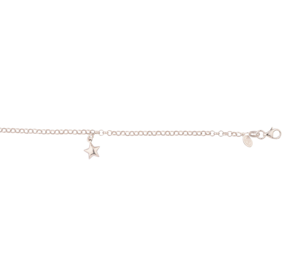Køb L&G - Sølv rhod. armbånd med en stjerne - Modelnr: LG-106982 hos Guldsmed Smeds