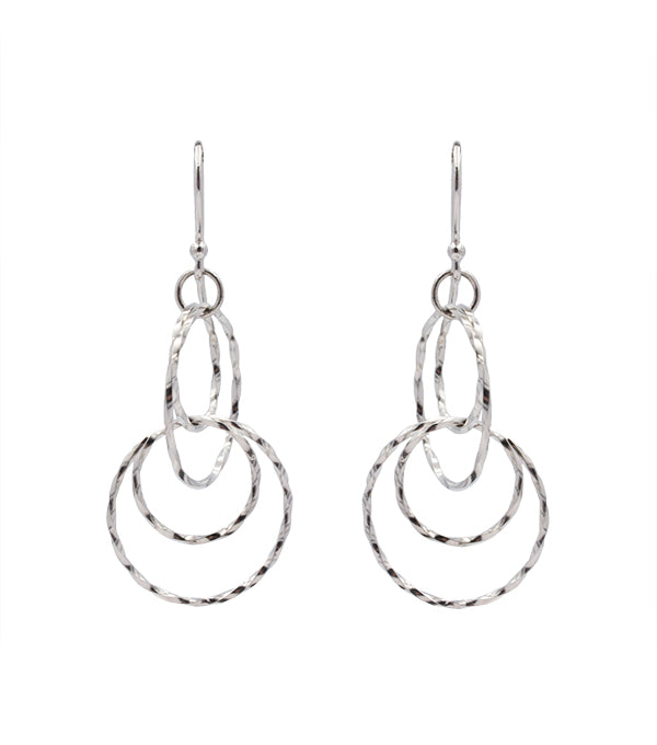 Køb L&G - Ørehænger sølv rho. snoede tråde - Modelnr: 1070292 hos Guldsmed Smeds