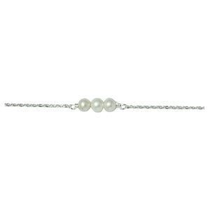 Køb Aagaard - sølv ankel kæde m. perler - Modelnr.: 11192465-25 hos Guldsmed Smeds