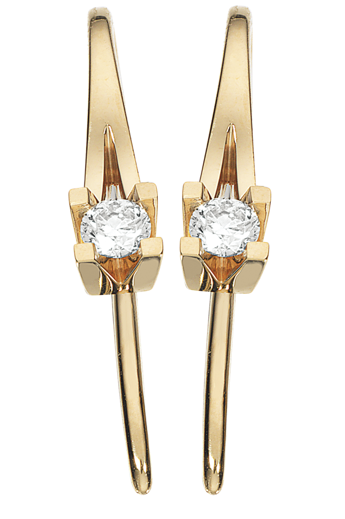 Køb Scrouples - Kleopatra diamant ørehænger med diamant 0,15 w/si, 14 kt. rødguld - Modelnr.: 1125,15 hos Guldsmed Smeds