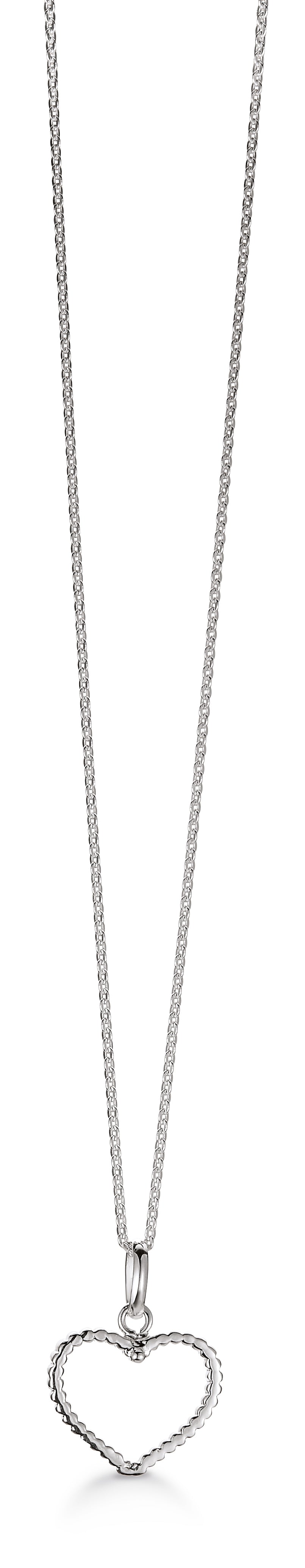 Køb Aagaard - SØLV COLLIER MED HJERTE 45CM - Model: 11303739-45 hos Guldsmed Smeds