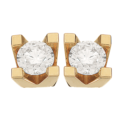 Køb Scrouples - Kleopatra diamant ørestik rødguld 0,50 w/si 14 kt. - Modelnr.: 1135,50 hos Guldsmed Smeds