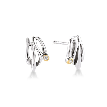 Køb Aagaard - Sølvørestikkere med diamant - 2x0,01 twpi - Modelnr.: 11943860-34 hos Guldsmed Smeds