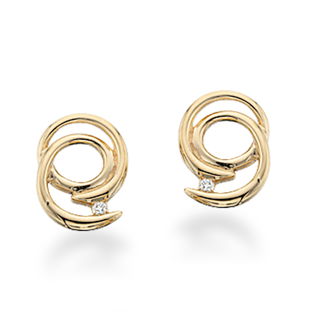 Køb Scrouples - Ørestik 14 kt. spiral m. 0,02 w/si - Model nr.: 119755 hos Guldsmed Smeds