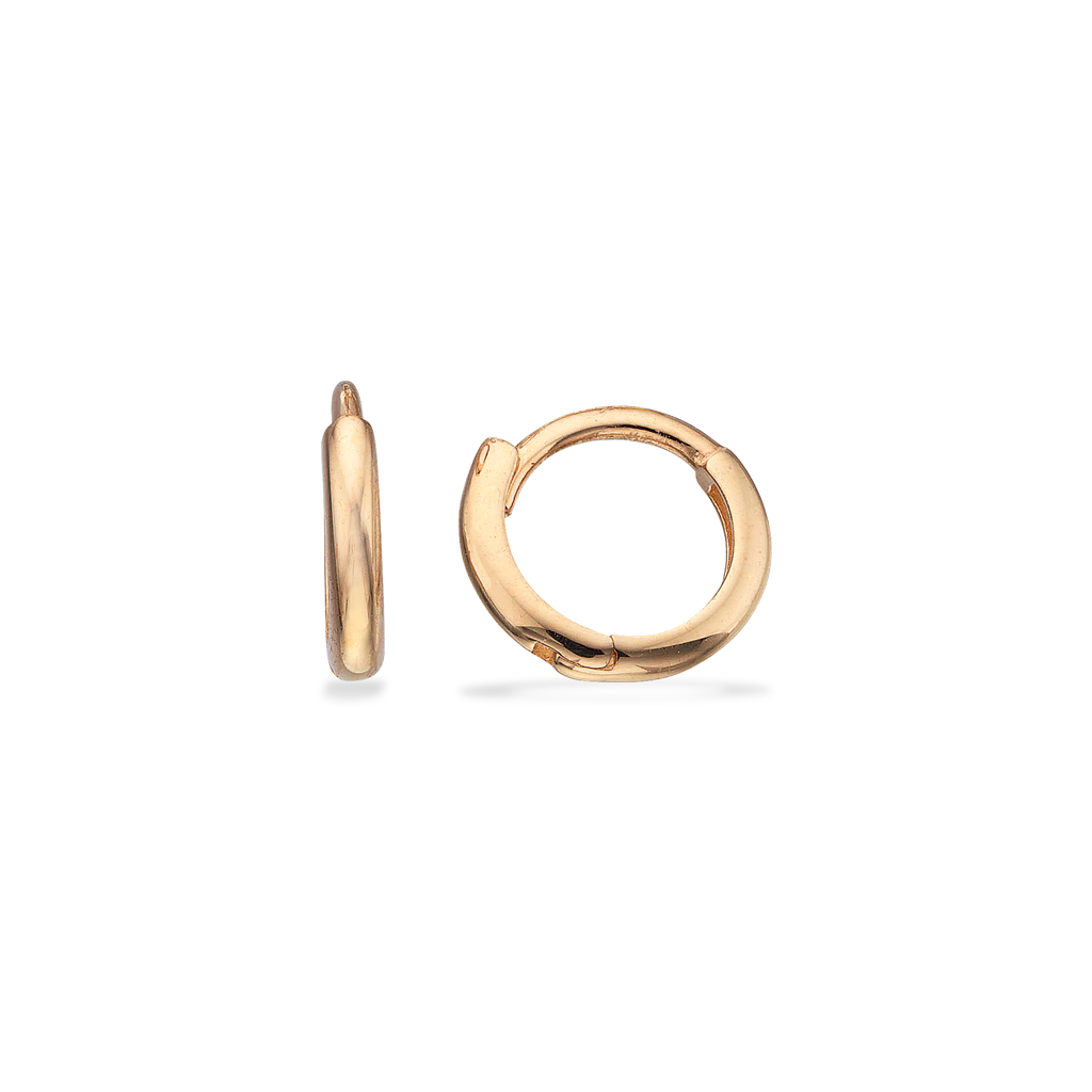Scrouples - 8 kt guld creoler 9 mm - Model: 122273