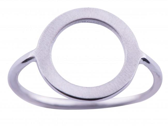 Køb Nordahl Andersen - rhodineret sølvring, cirkel 14mm - Modelnr.: 125 209 hos Guldsmed Smeds