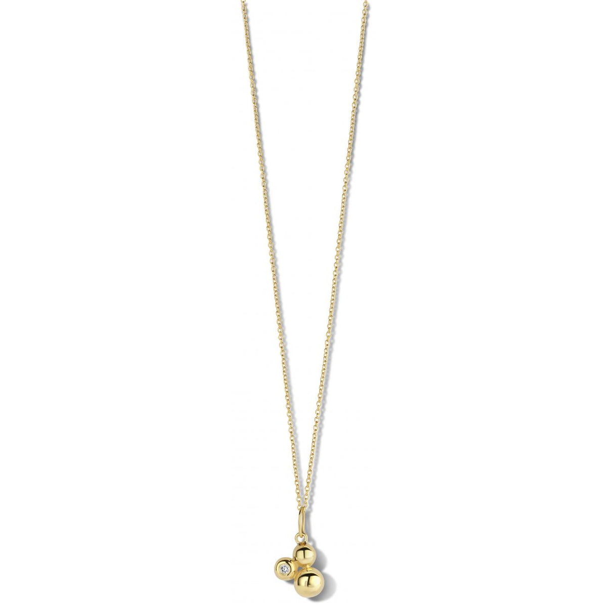 Køb Spirit Icons - 14 kt. guldhalskæde med diamant vedhæng, 0,02ct w/si - Model: 14136-45 hos Guldsmed Smeds