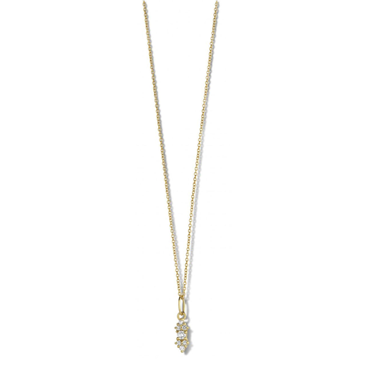 Køb Spirit Icons - 14 kt. guldhalskæde med diamant vedhæng, 0,22ct w/si - Model: 14156-45 hos Guldsmed Smeds