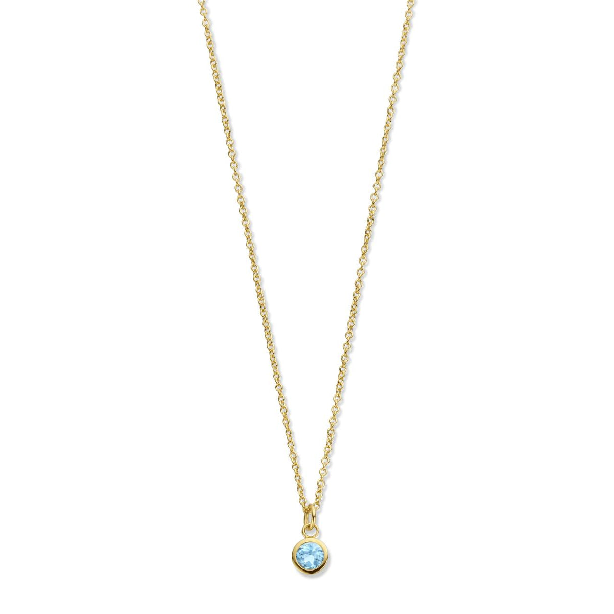 Spirit Icons Sky halskæde 45 cm i 14 kt. guld