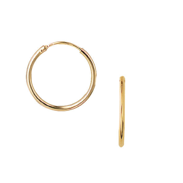 Køb Aagaard - 14kt. guld creoler/hoops 18mm, tråd 1,2mm - Model: 1499818 hos Guldsmed Smeds