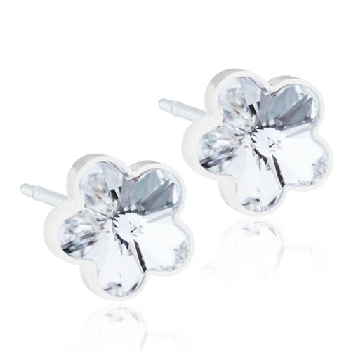 Køb Blomdahl - MP Flower 6 mm, Crystal - Model: 15-0130-01 hos Guldsmed Smeds