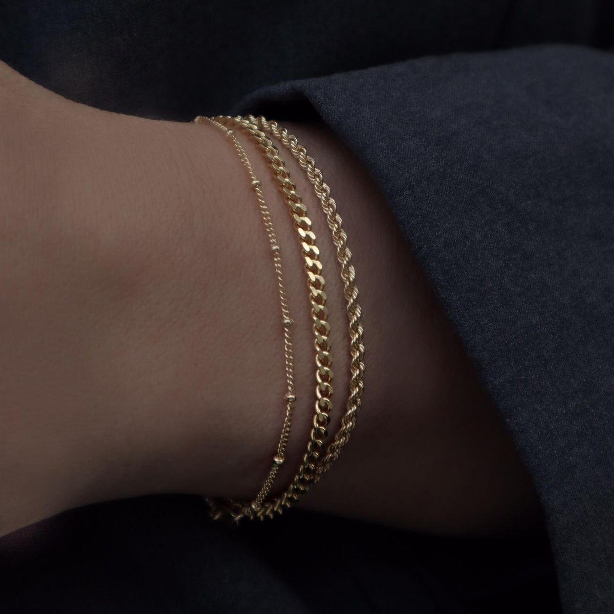 Jeberg Jewellery - Forgyldt Robin armbånd - Model: 4590-16-G