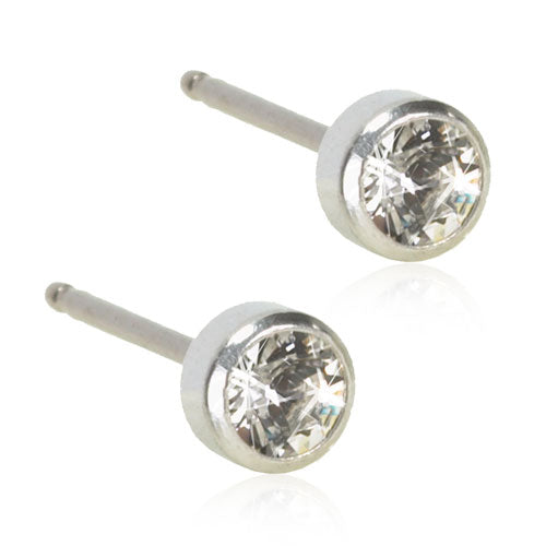 Køb Blomdahl - ST Bezel 4 mm, Crystal - Model: 15-1401-01 hos Guldsmed Smeds