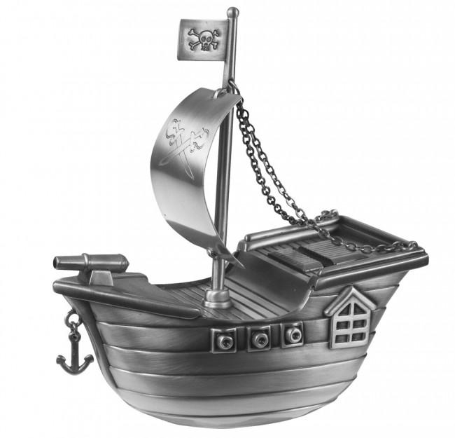 Nordahl Andersen - fortinnet sparebøsse sørøverskib - Modelnr.: 92015276259