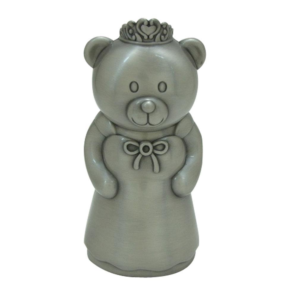 Køb Nordahl Andersen - Fortinnet Sparebøsse Prinsesse bamse - Model: 152-76280 hos Guldsmed Smeds