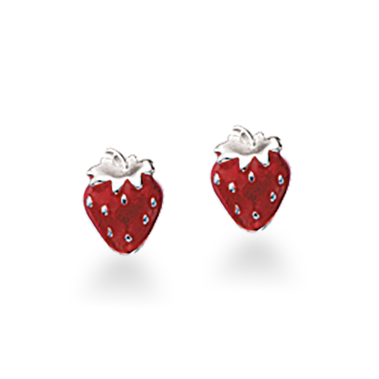 Køb Scrouples - Jordbær, ørestikker, sølv - Model: 153422 hos Guldsmed Smeds