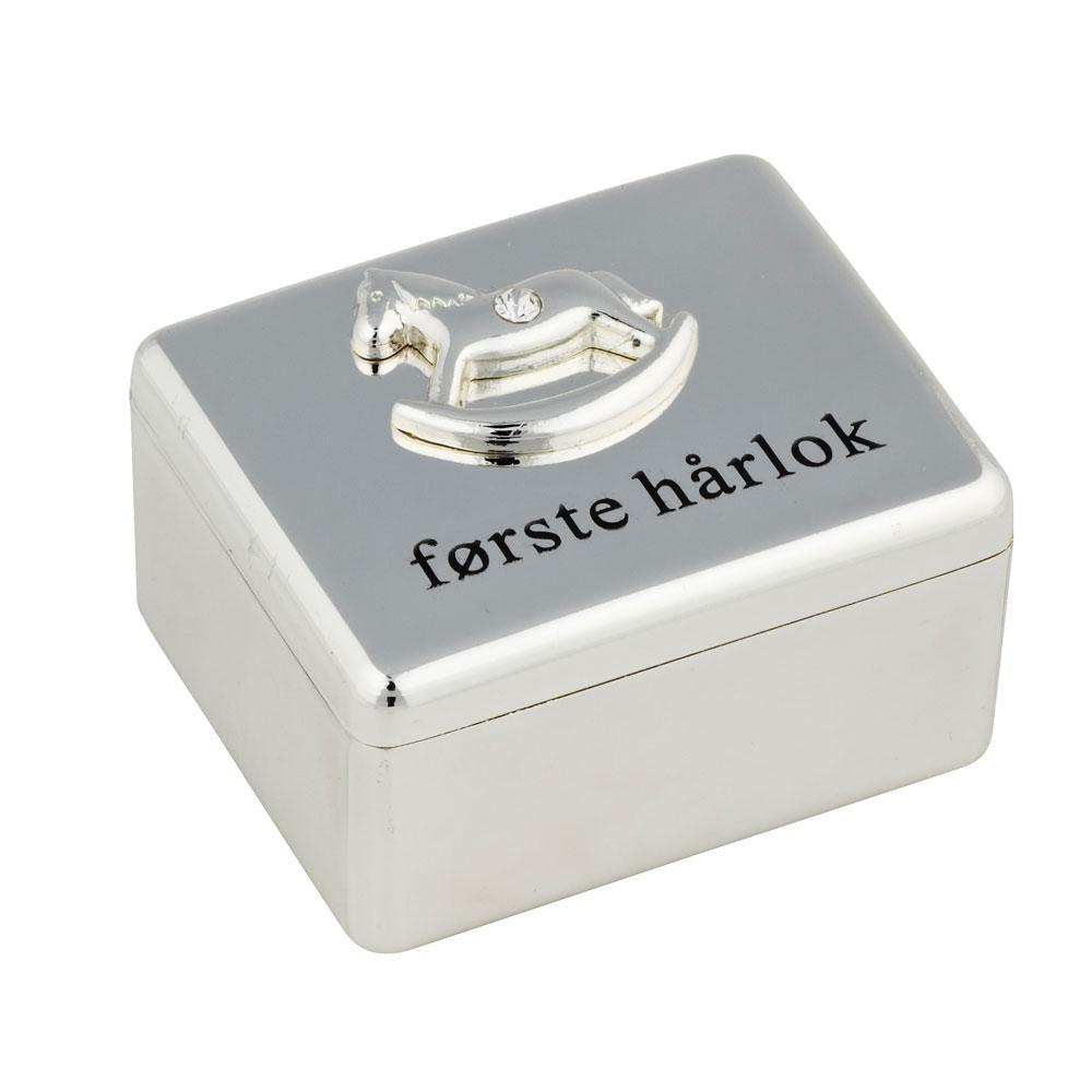 Køb Nordahl Andersen - FORSØLVET ÆSKE ""FØRSTE HÅRLOK"" BAMBINO* - Model: 154-85143 hos Guldsmed Smeds