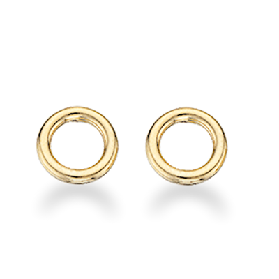 Køb Scrouples - Ørestik, blank cirkel 8 mm forgyldt sølv - Model nr.: 154012 hos Guldsmed Smeds