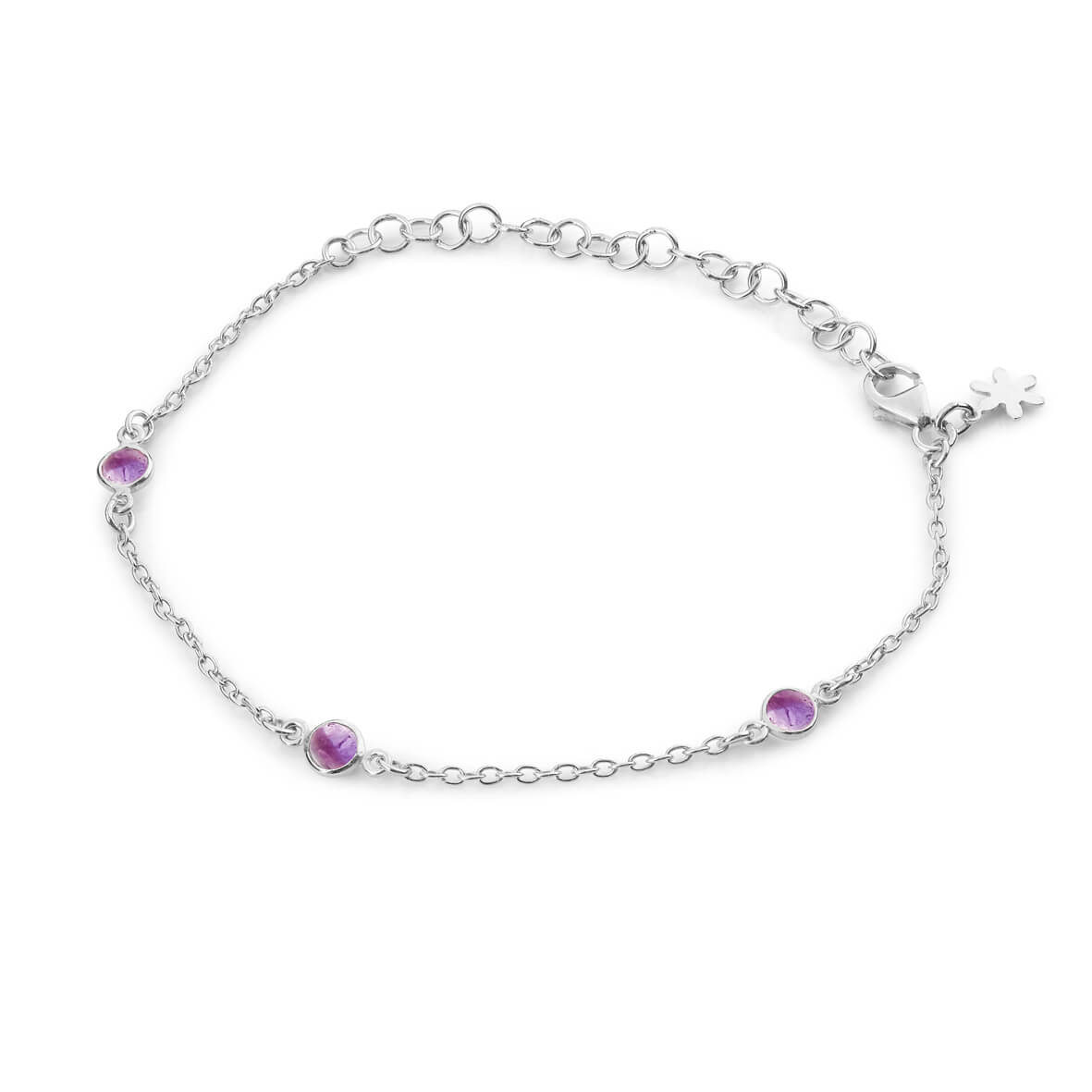 Susanne Friis Bjørner - Armbånd, sølv med ametyst - Modelnr.: SFB-1585-1-118