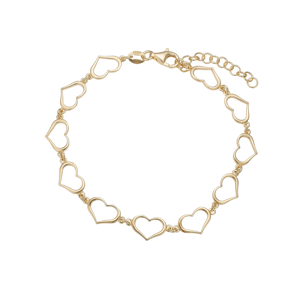 Aagaard - Armbånd forgyldt "Hearts" - Model: 1601-S-G15