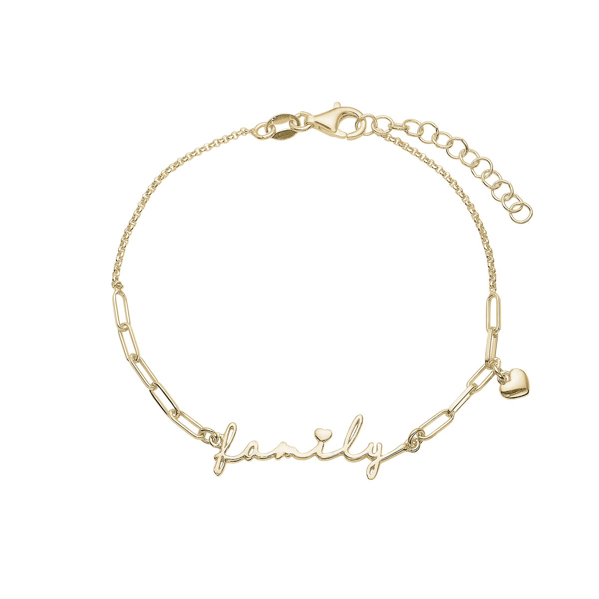 Aagaard - Armbånd forgyldt "Written Family" - Model: 1601-S-G17