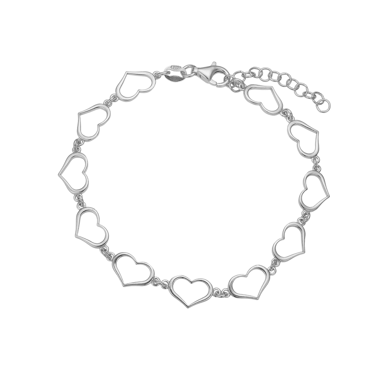 Aagaard - Armbånd sølv "Hearts" - Model: 1601-S-S15