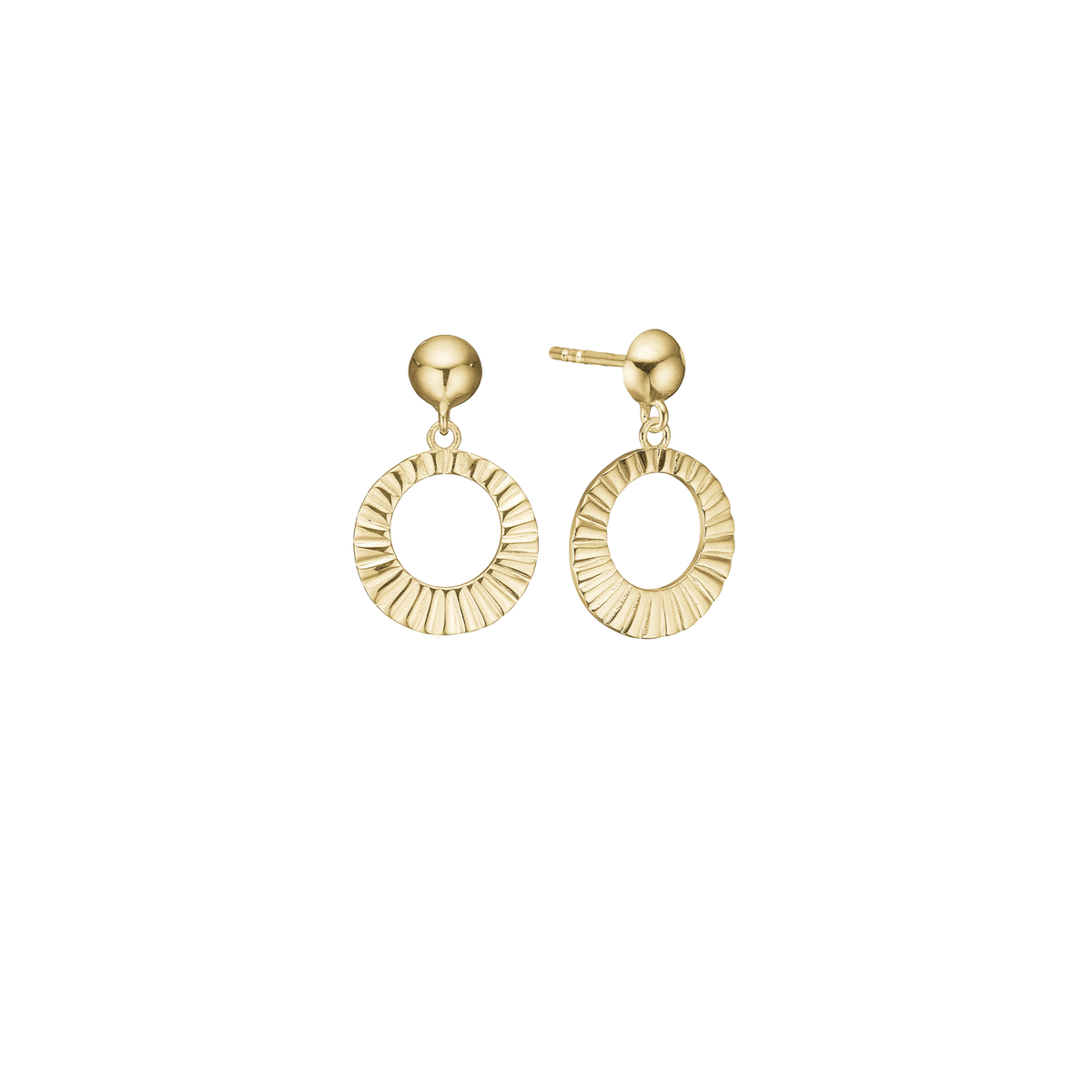 Aagaard - 8 kt guld ørehængere "Solskin" - Model: 1670-G8-19