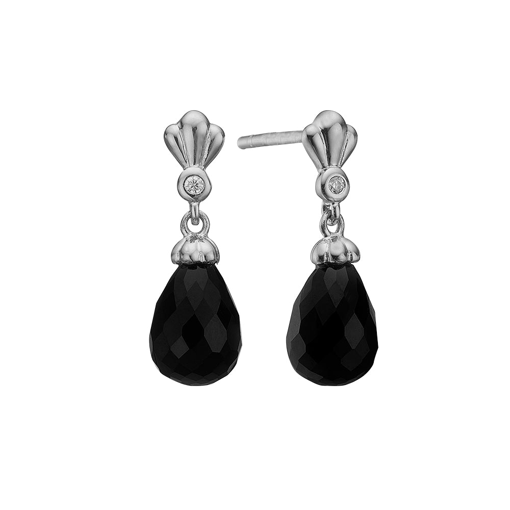 Køb Aagaard - Ørehænger, onyx m/cz, sølv - Model: 1670-S-S09 hos Guldsmed Smeds