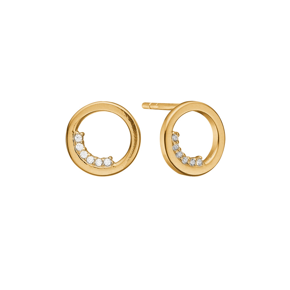 Køb Aagaard - Ørestikker, 14k guld med 12 cubic zirconia - Model: 1671-G14-03 hos Guldsmed Smeds