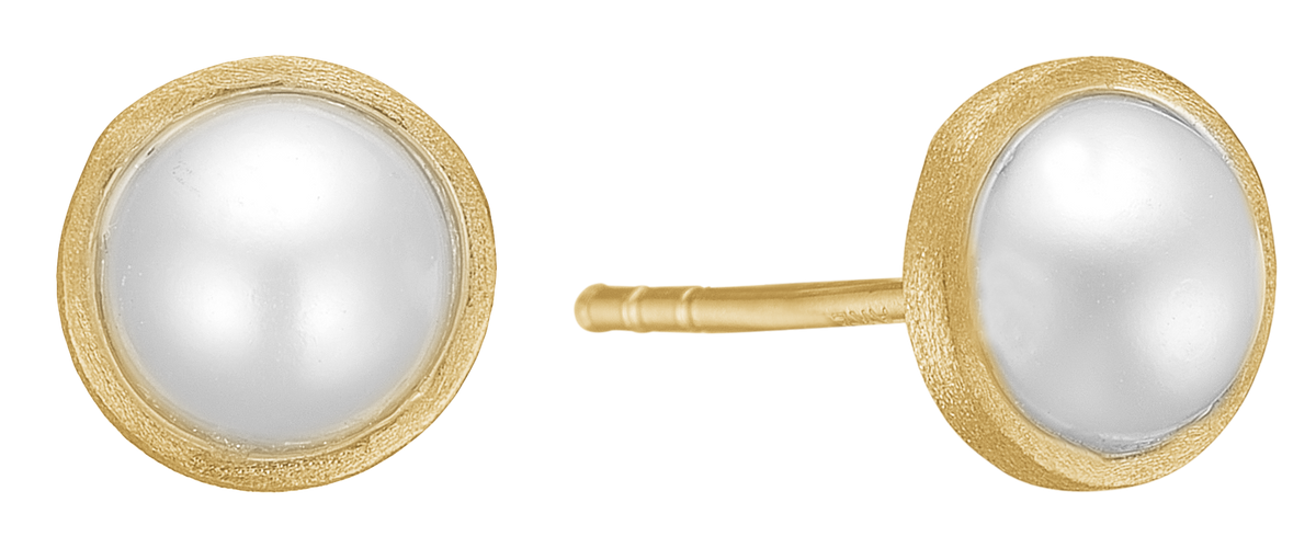 Køb Aagaard - Ørestikker 14 kt, perle  - Model: 1671-G14-06 hos Guldsmed Smeds