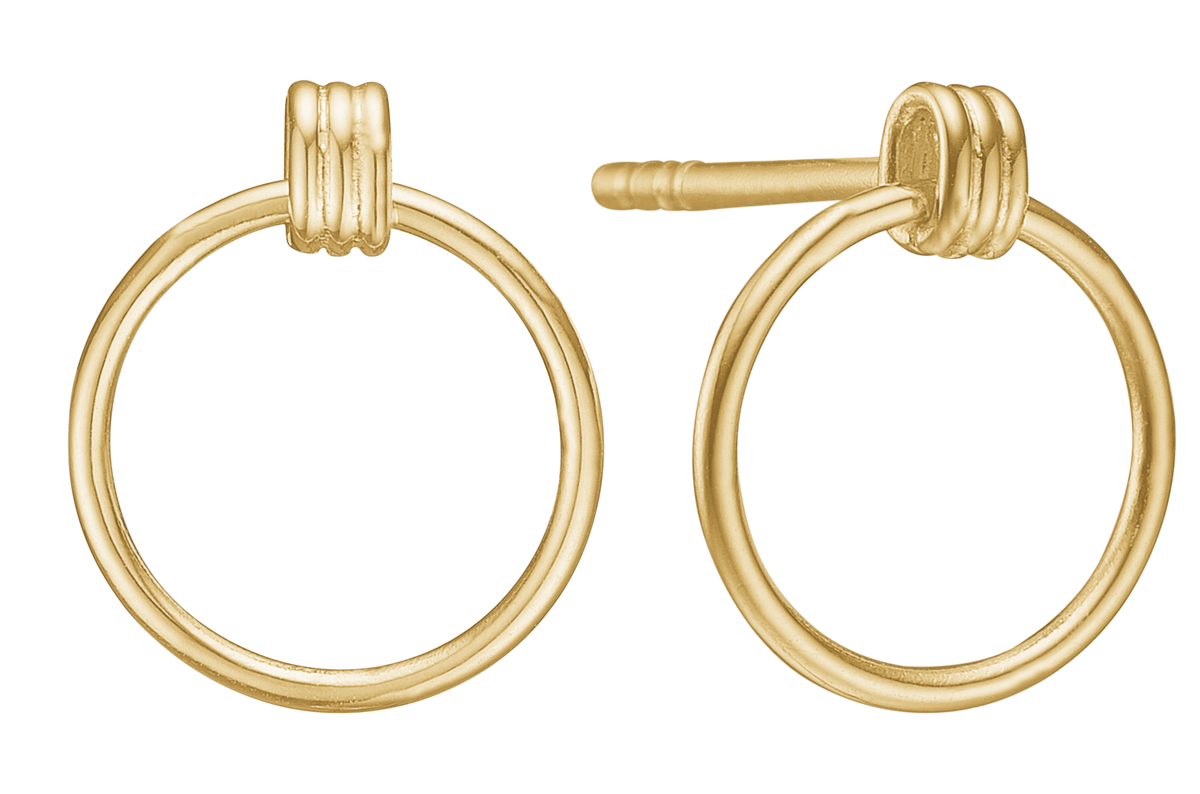 Køb Aagaard - Ørestikker 14 kt, cirkel  - Model: 1671-G14-07 hos Guldsmed Smeds